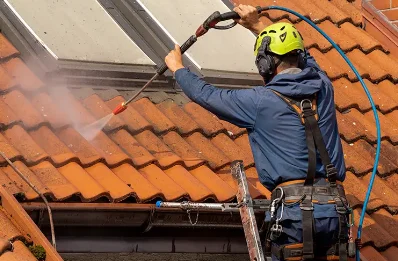 Démoussage et hydrofuge de toiture à Estampures